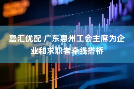 嘉汇优配 广东惠州工会主席为企业和求职者牵线搭桥