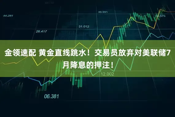 金领速配 黄金直线跳水！交易员放弃对美联储7月降息的押注！