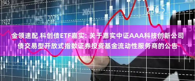 金领速配 科创债ETF嘉实: 关于嘉实中证AAA科技创新公司债交易型开放式指数证券投资基金流动性服务商的公告